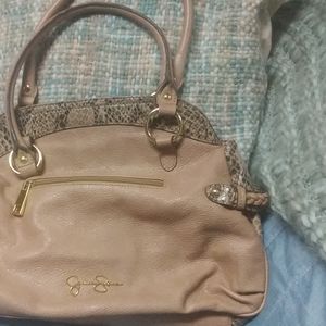 Jessica Simpson Snakeskin&Taupe Purse